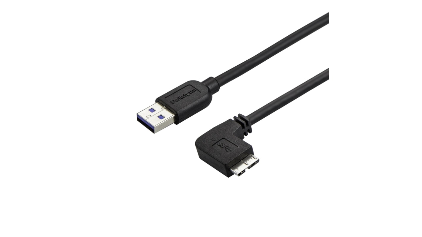 StarTech.com USB-kabel, Sort, USB A til Mikro USB B, 500mm