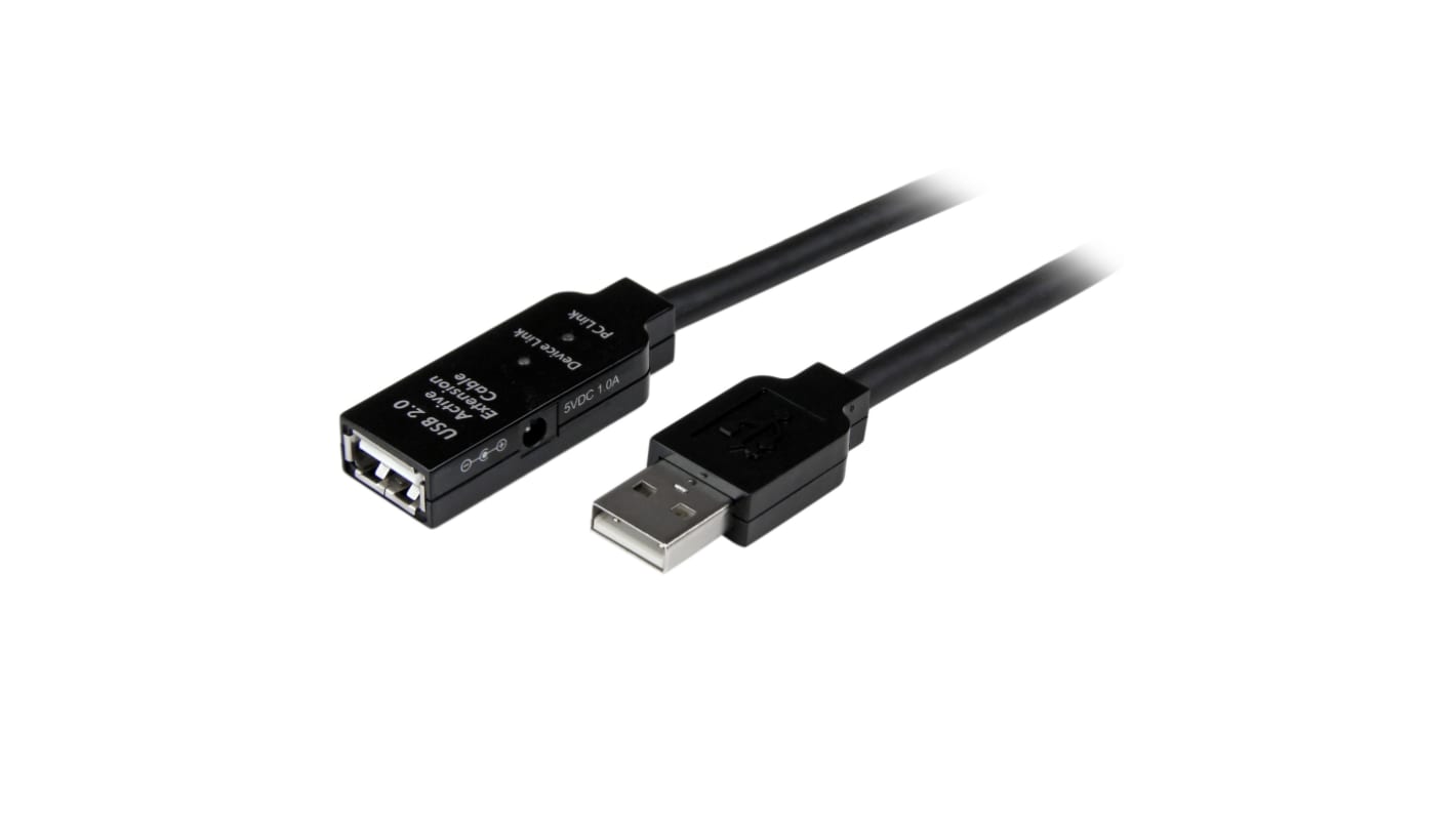 StarTech.com USB 2.0, Male USB A to Female USB A, 480Mbps, 35m