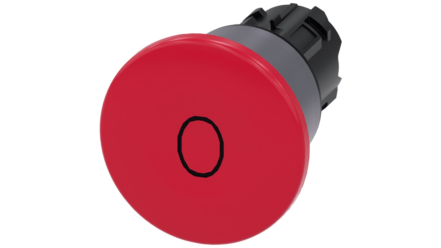 Siemens SIRIUS ACT Series Red Latching Push Button Head, 22mm Cutout, IP66, IP67, IP69K