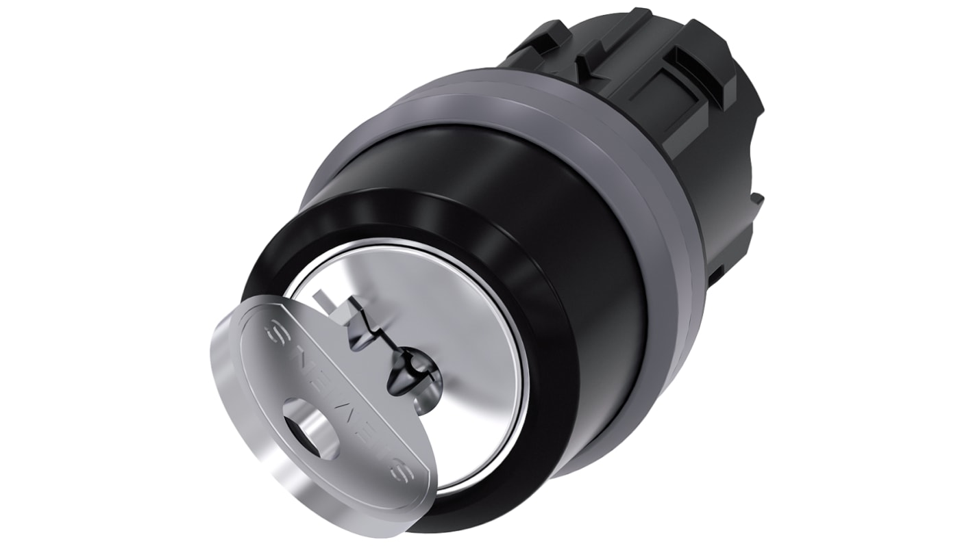 Siemens SIRIUS ACT 2-position Key Switch Head, Momentary, 22mm Cutout