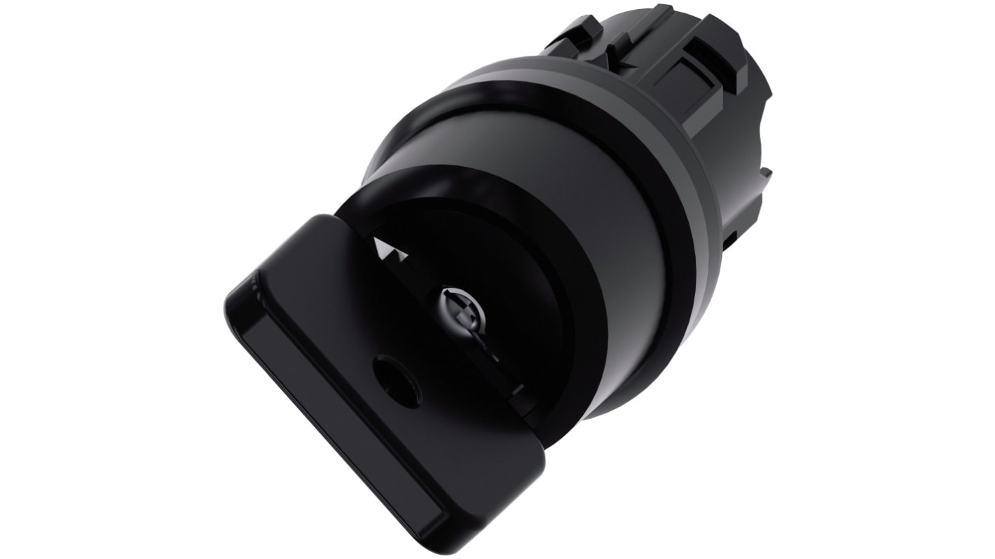 Siemens SIRIUS ACT 3SU10 2-position Key Switch Head, Momentary, 22mm Cutout
