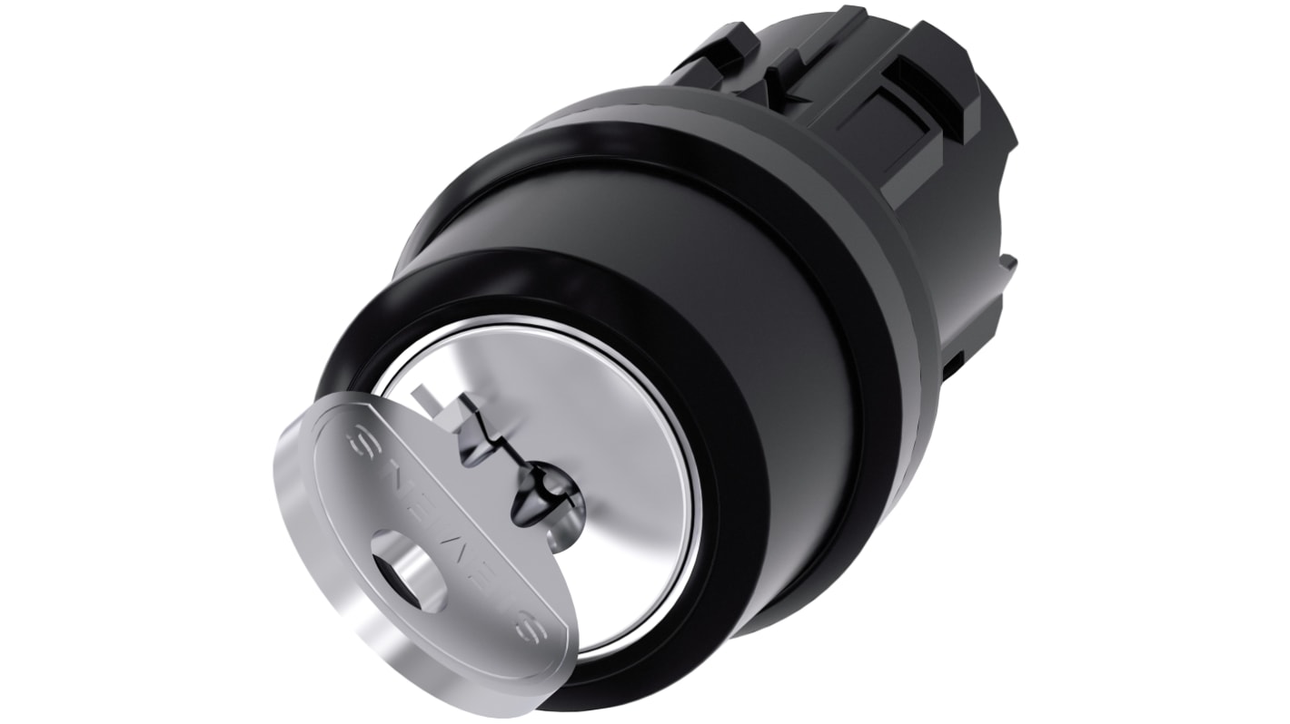 Siemens SIRIUS ACT 3SU10 2-position Key Switch Head, Latching, 22mm Cutout