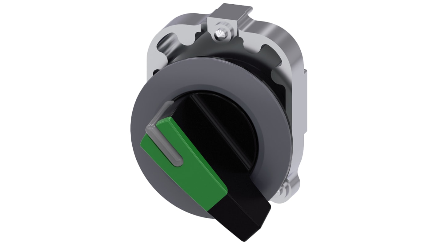 Siemens SIRIUS ACT 3SU10 Series 2 Position Selector Switch Head, 30mm Cutout