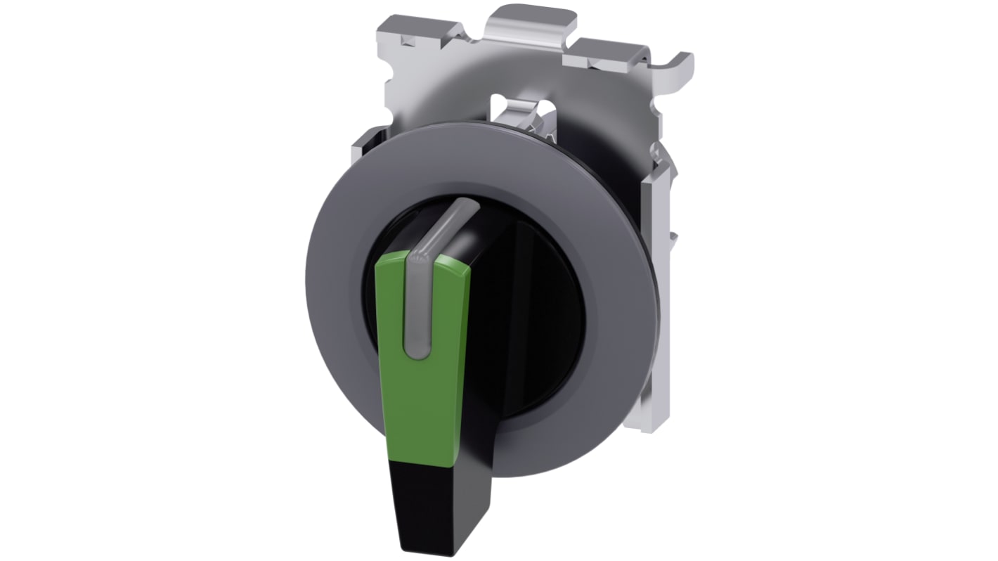 3SU1062-2EL40-0AA0 Siemens, 3 Posiciones, Interruptores selectores, Enclavamiento