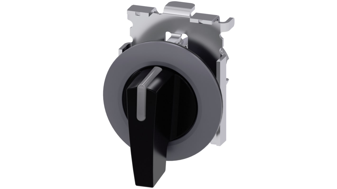 Siemens 3档带灯转换开关头, , Φ30mm开孔, 瞬时型, IP66, IP67, IP69K, SIRIUS ACT 3SU10系列
