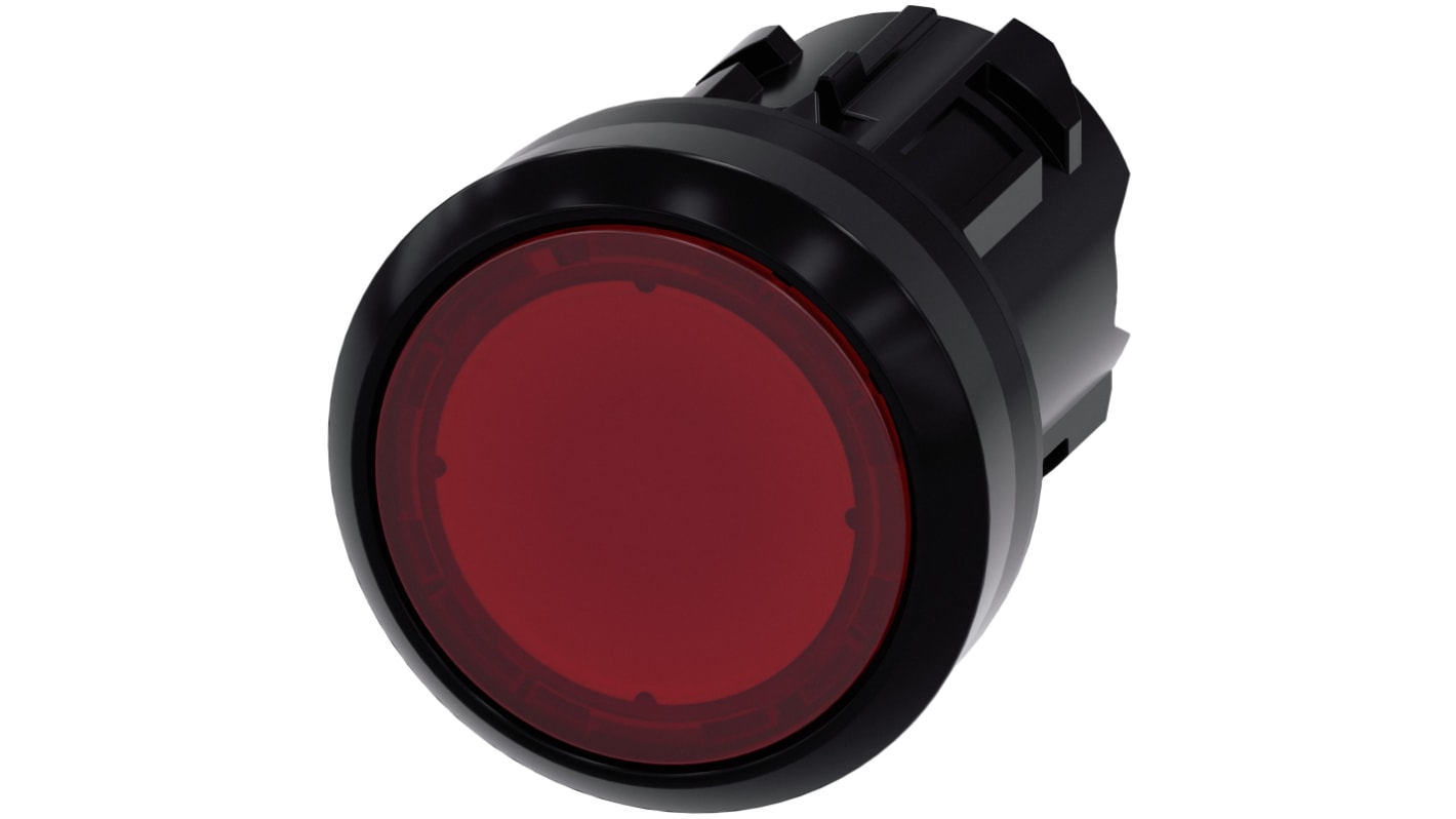 Siemens Red Pilot Light Head, 22mm Cutout SIRIUS ACT 3SU10 Series