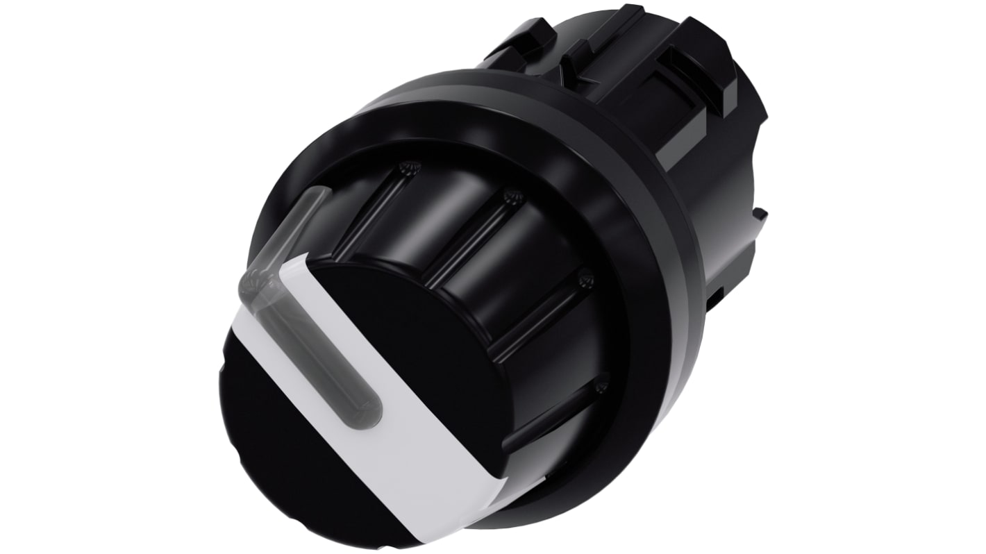 Siemens SIRIUS ACT 3SU10 Series 2 Position Selector Switch Head, 22mm Cutout