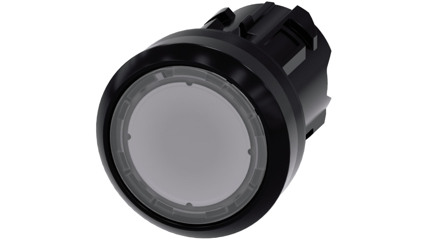 Siemens 透明圆形按钮头, Φ22mm开孔, Φ29.5mm按钮, 闭锁, IP66, IP67, IP69K, SIRIUS ACT 3SU10系列