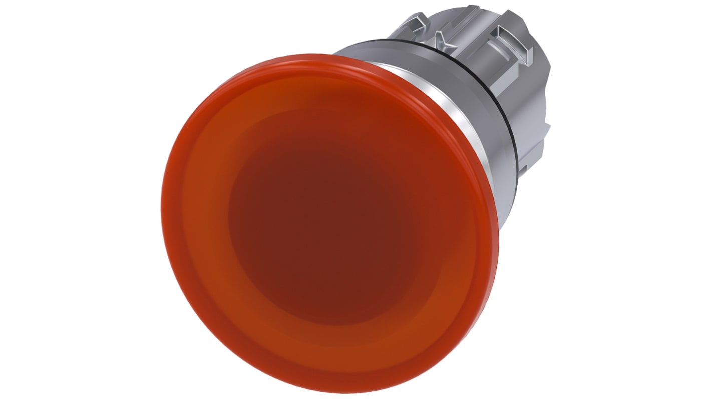 Siemens SIRIUS ACT Series Amber Momentary Push Button Head, 22mm Cutout, IP66, IP67, IP69K