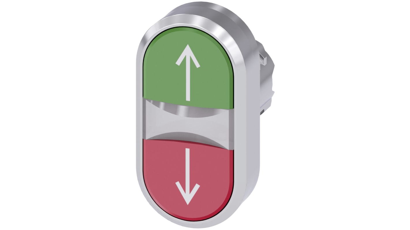 Siemens SIRIUS ACT Drucktastenkopf Ø 22mm Tastend Oval Kunststoff, IP66