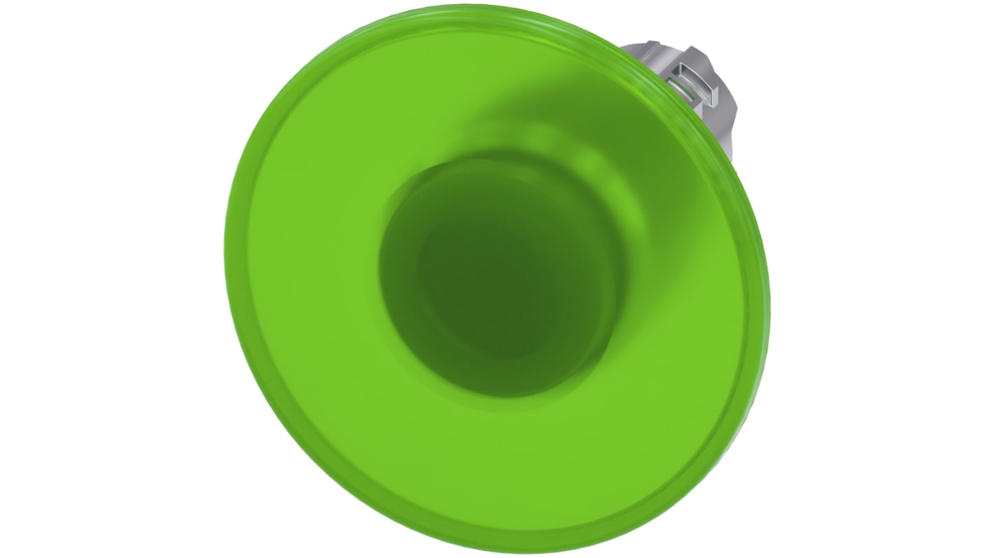 Siemens SIRIUS ACT 3SU10 Series Green Latching Push Button Head, 22mm Cutout, IP66, IP67, IP69K