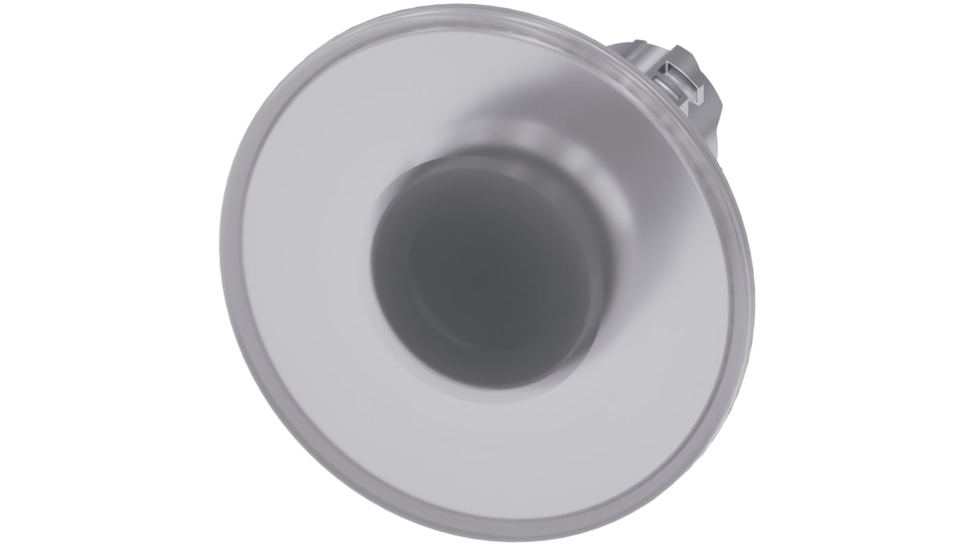 Siemens SIRIUS ACT 3SU10 Series Clear Latching Push Button Head, 22mm Cutout, IP66, IP67, IP69K