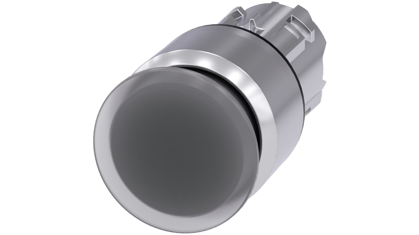 Siemens 透明圆形按钮头, Φ22mm开孔, Φ30mm按钮, 闭锁, IP66, IP67, IP69K, SIRIUS ACT 3SU10系列