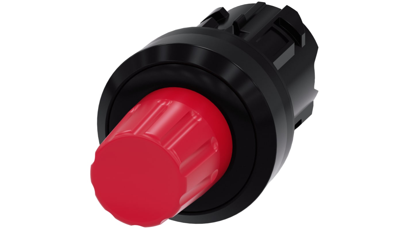 Siemens 红色圆形按钮, Φ22mm开孔, 瞬时, IP66, IP67, IP69K, SIRIUS ACT 3SU10系列