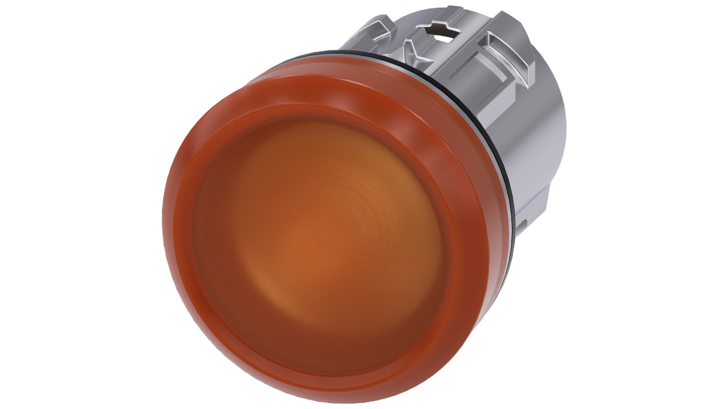 Siemens Amber Pilot Light Head, 22mm Cutout SIRIUS ACT Series