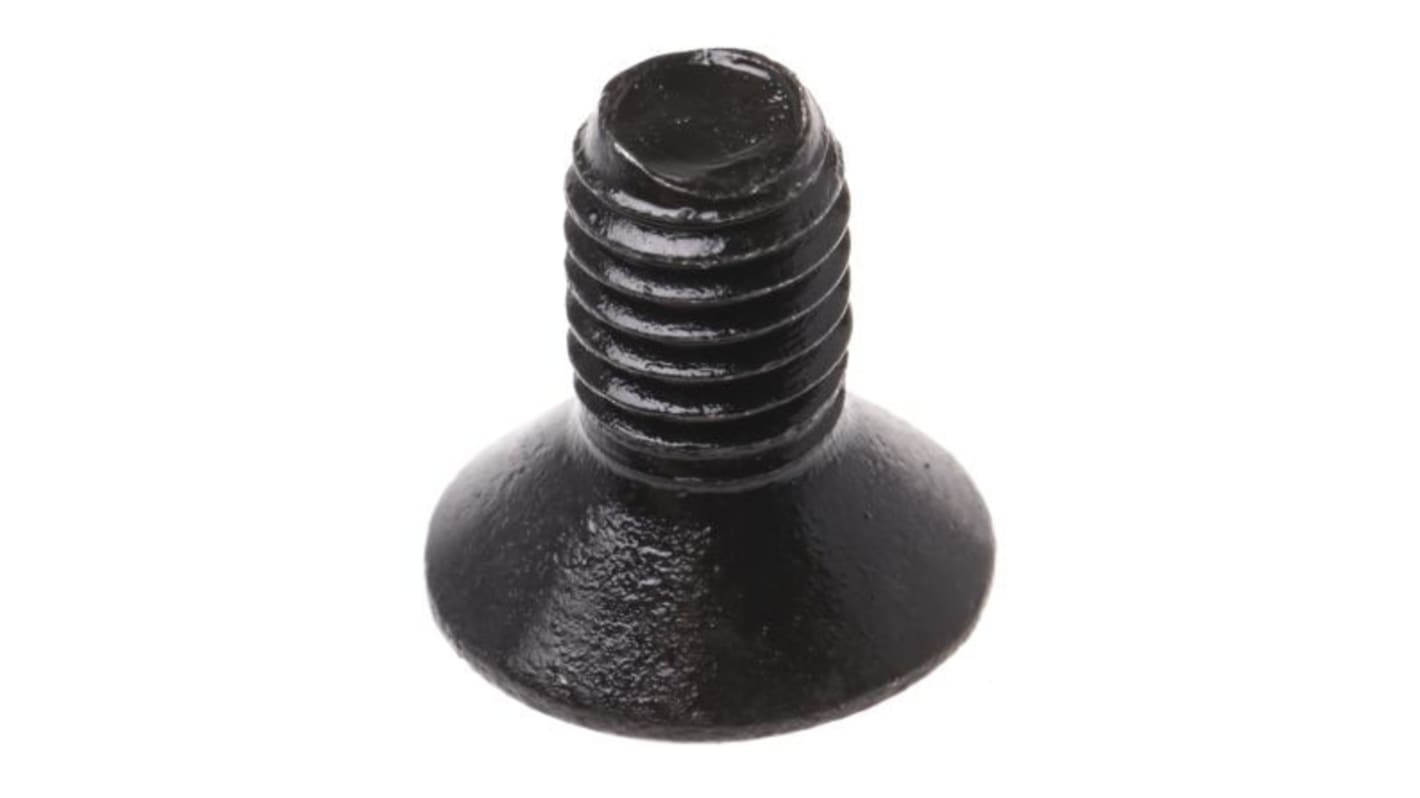 RS PRO Black, Self-Colour Steel Hex Socket Countersunk Screw, DIN 7991, M16 x 45mm