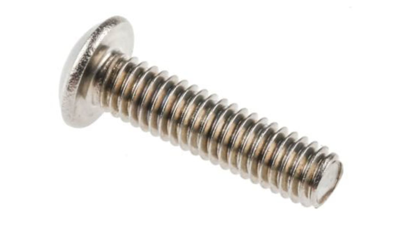 RS PRO Plain Steel Hex Socket Cap Screw, ISO 7380, M10 x 30mm