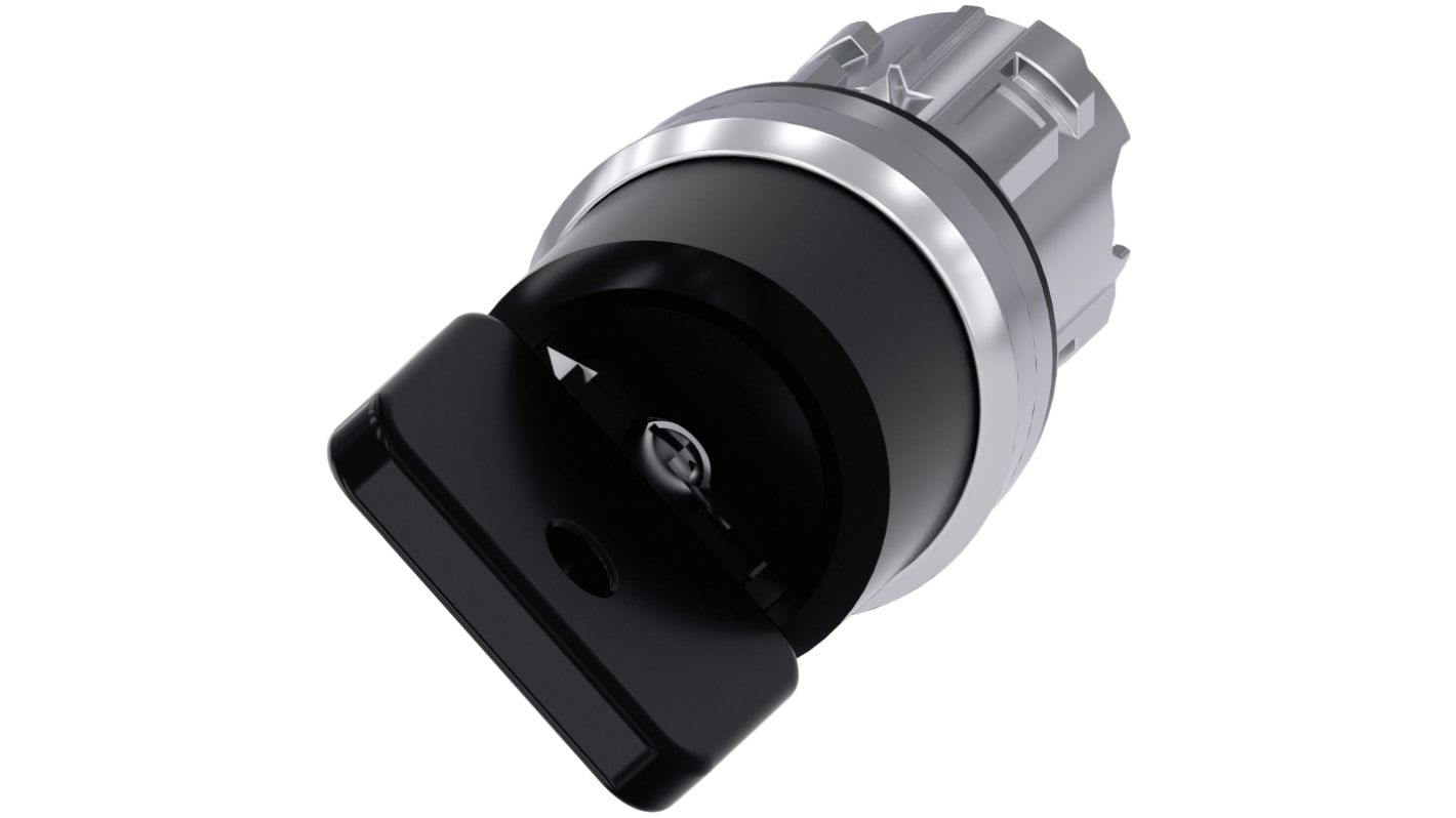 Siemens SIRIUS ACT 3SU10 2-position Key Switch Head, Latching, 22mm Cutout