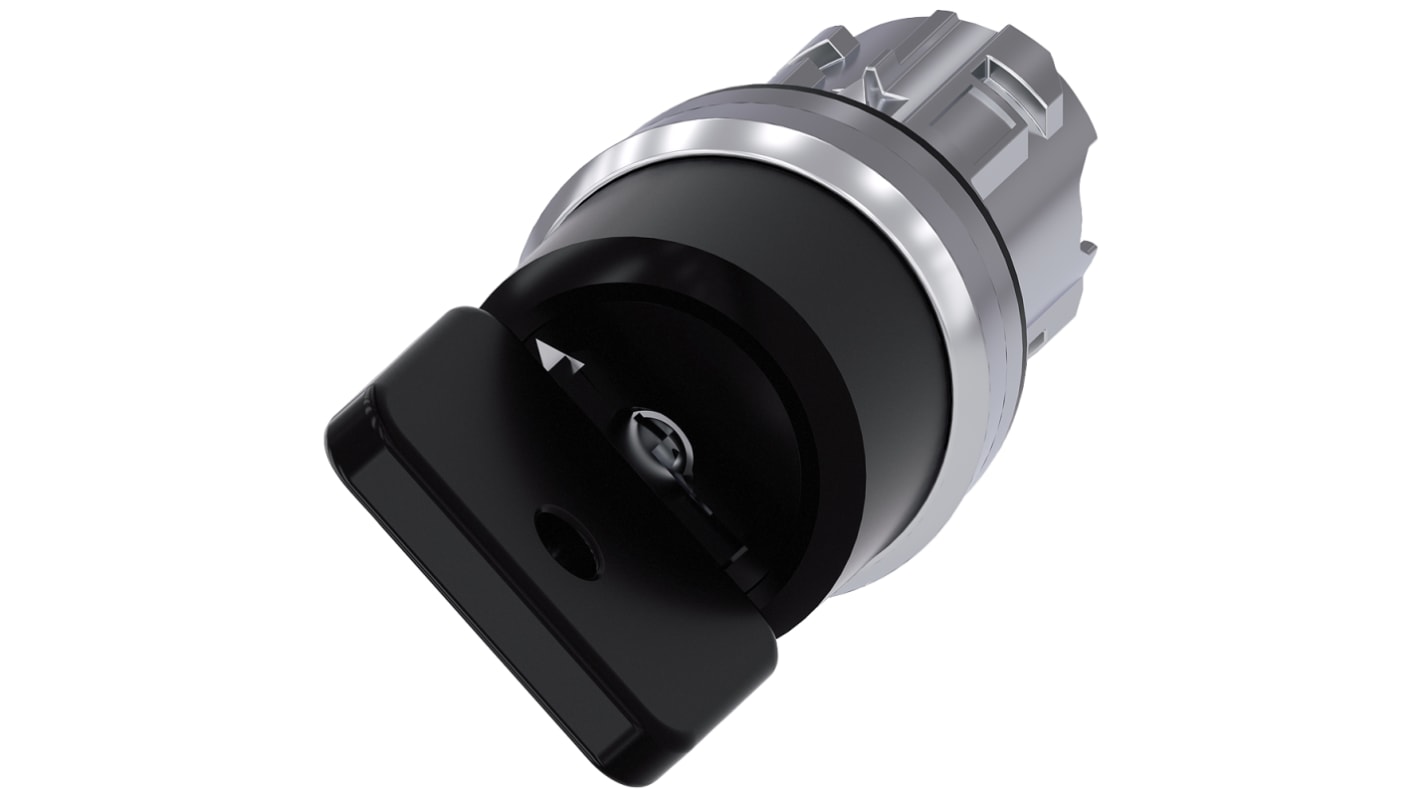 Siemens SIRIUS ACT 3SU10 2-position Key Switch Head, Latching, 22mm Cutout