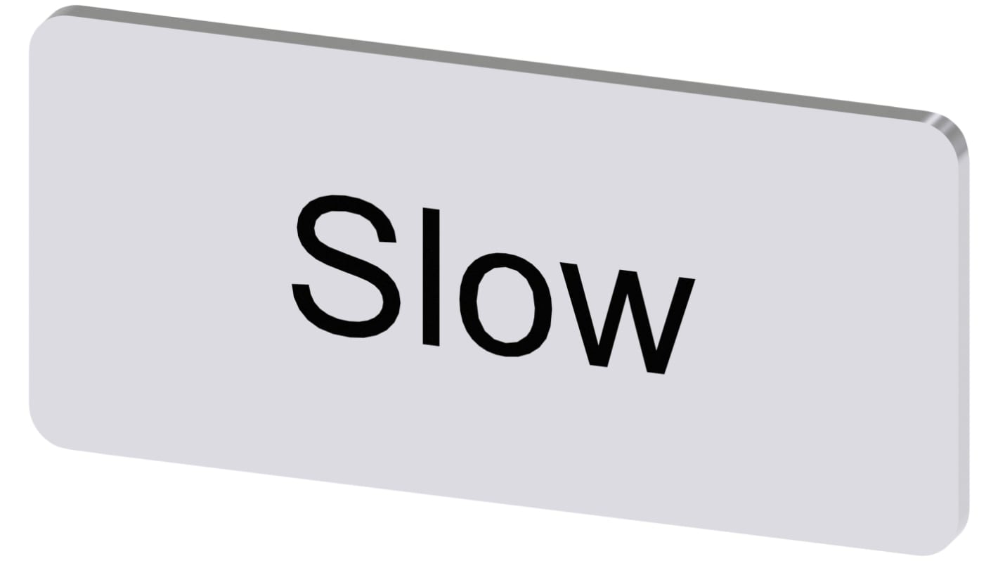 Siemens Labeling plate, Slow