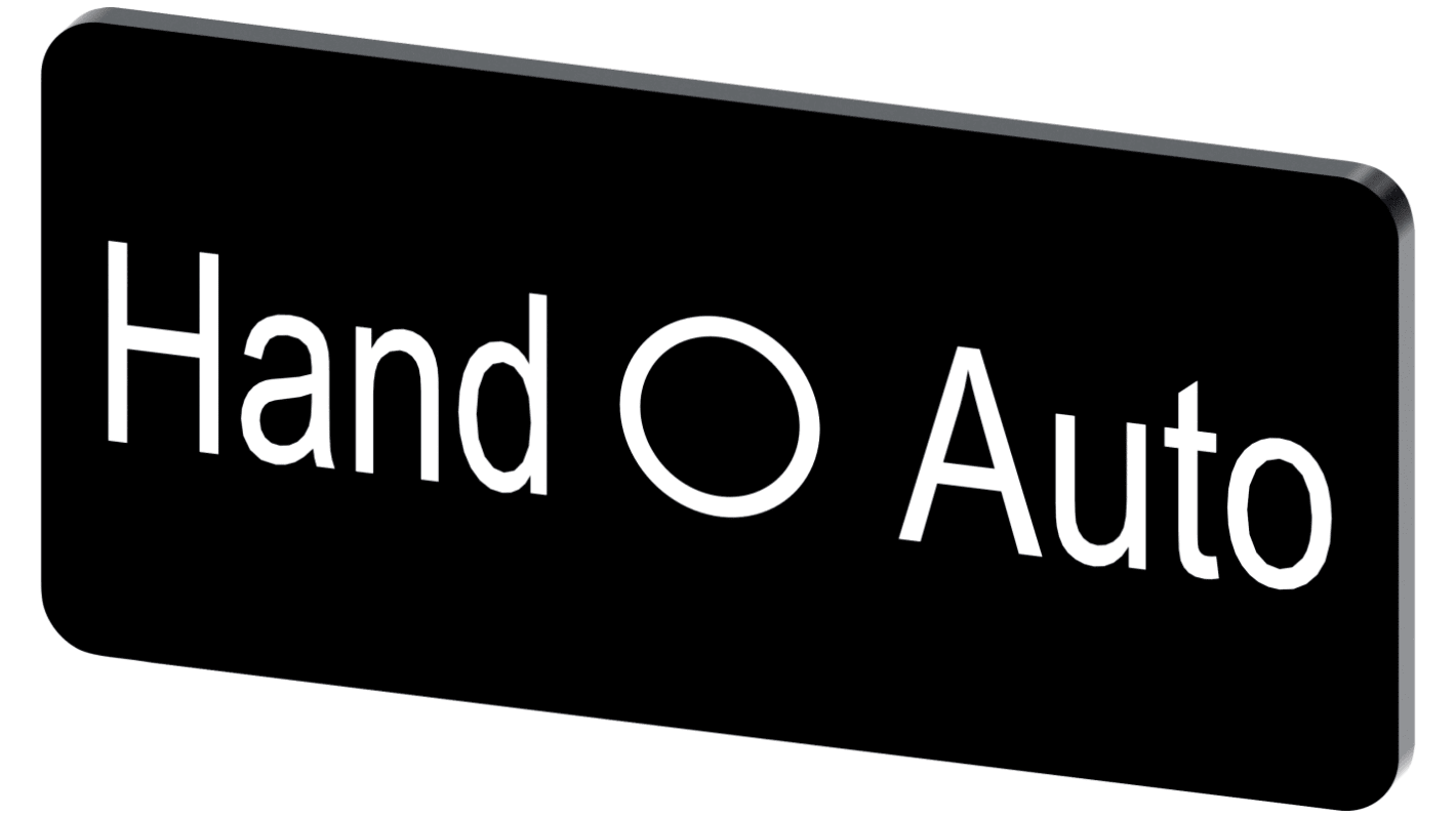 Siemens 按钮标识牌 标签板, "Hand - O - Auto"文字, SIRIUS ACT 3SU19系列