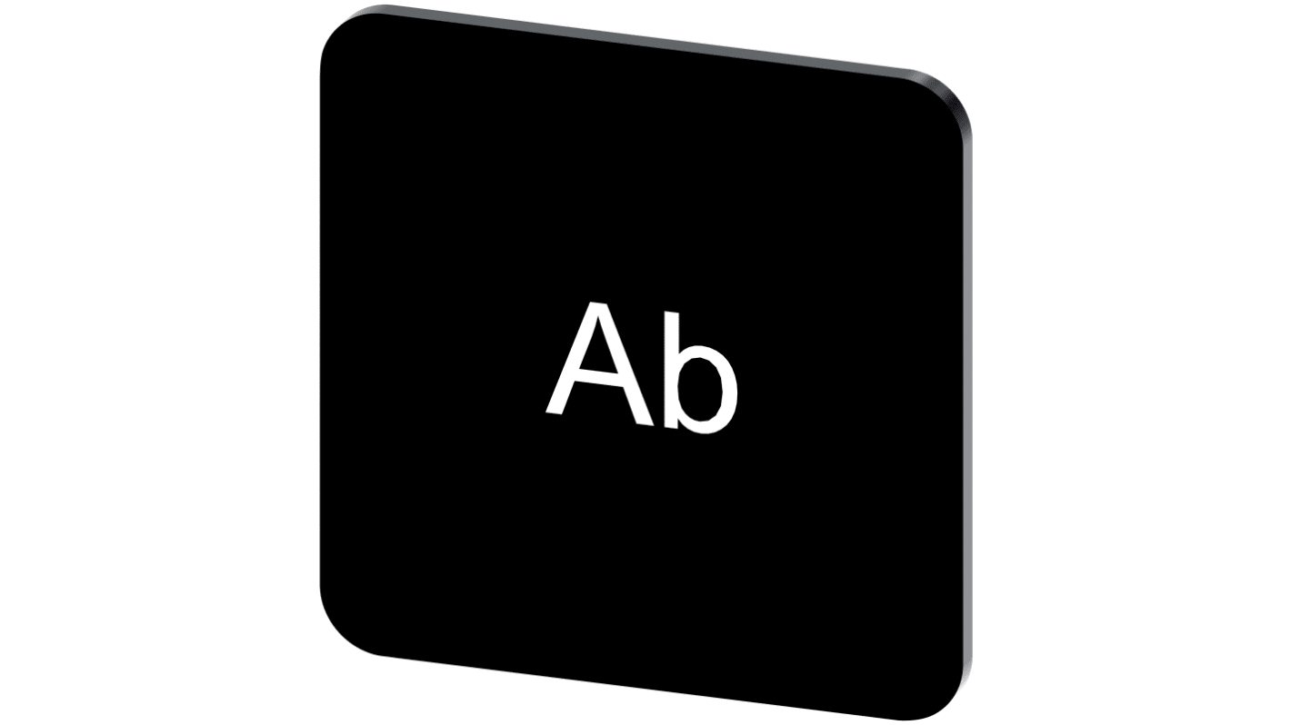 Siemens 按钮标识牌 标签板, "Ab"文字, SIRIUS ACT 3SU19系列