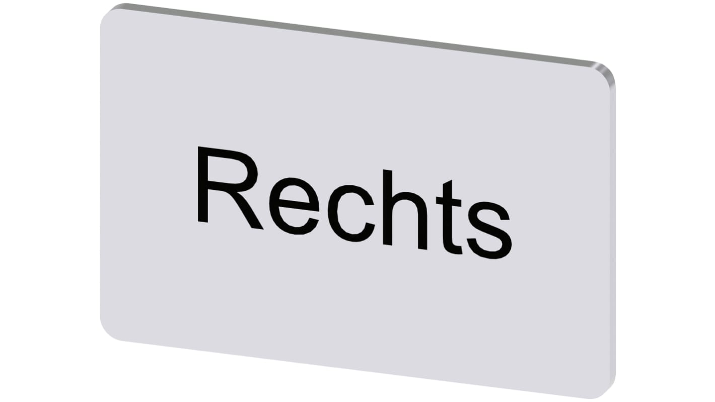 Siemens Labeling plate, Rechts