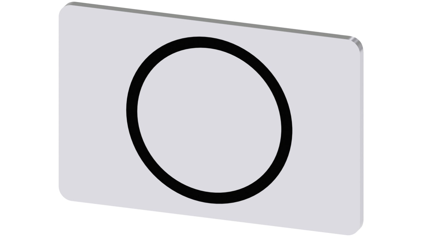 Siemens 按钮标识牌 标签板, "O"文字, SIRIUS ACT 3SU19系列