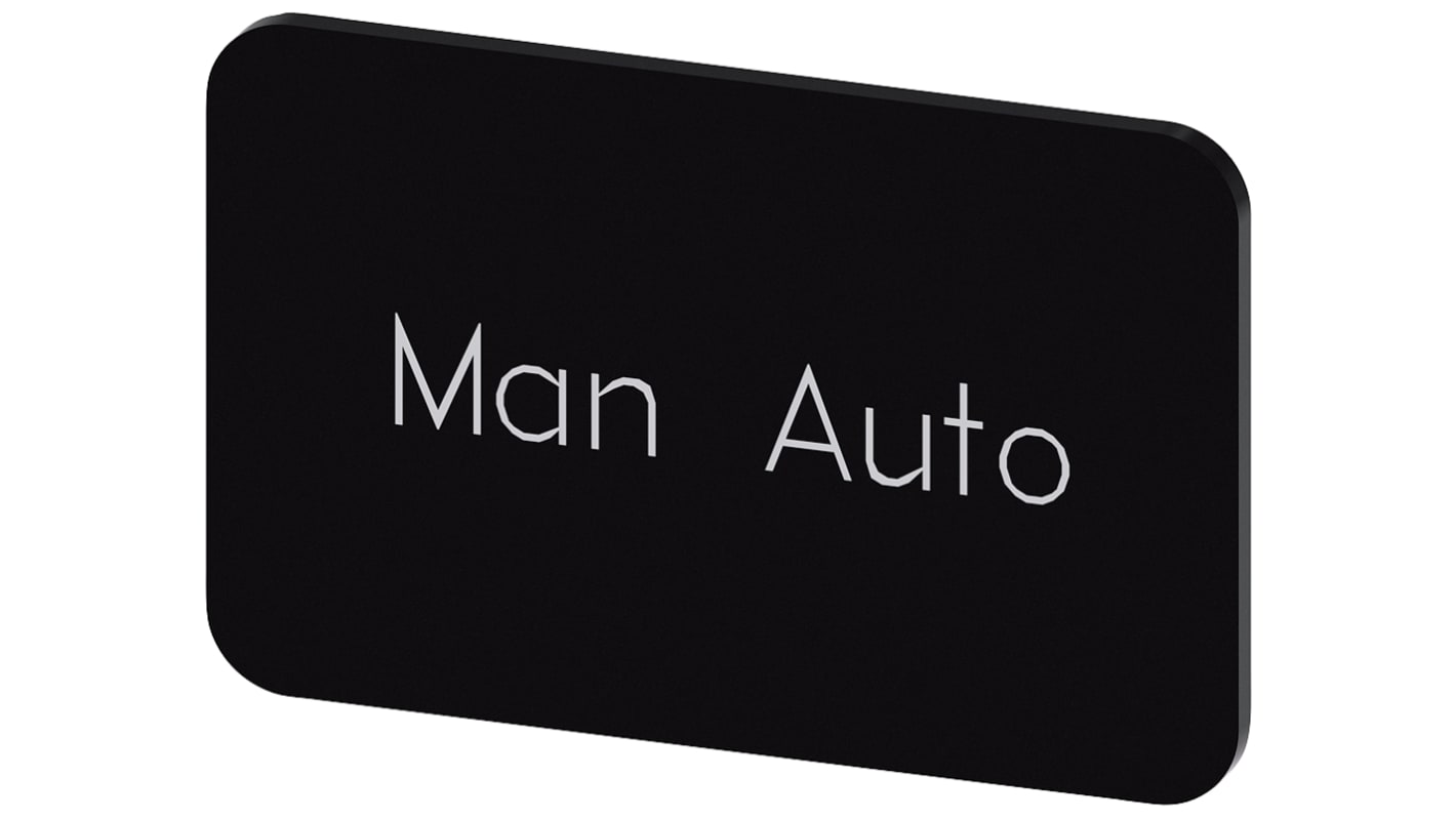 Siemens Labeling plate, Man - Auto