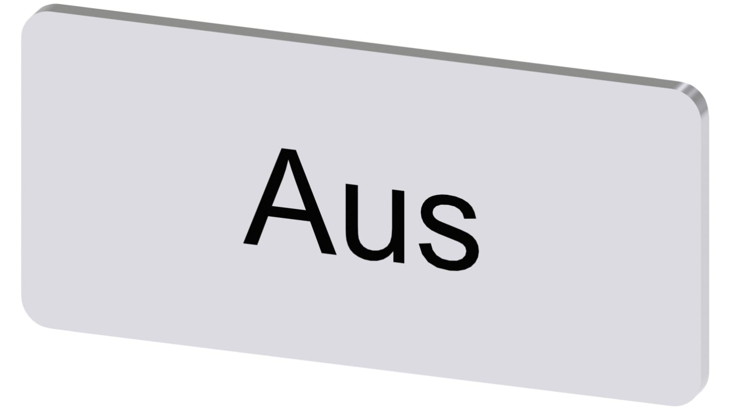 Siemens 按钮标识牌 标签板, "Aus"文字, SIRIUS ACT 3SU19系列