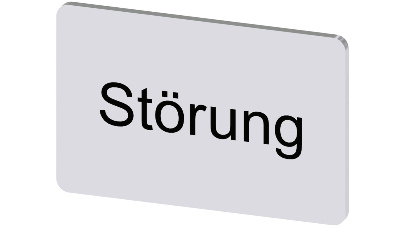Siemens Labeling plate, Störung