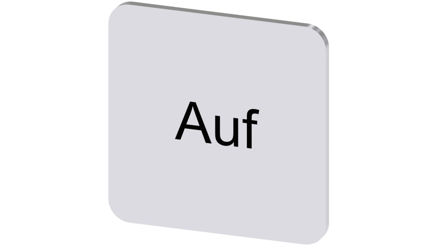 Siemens Labeling plate, Auf