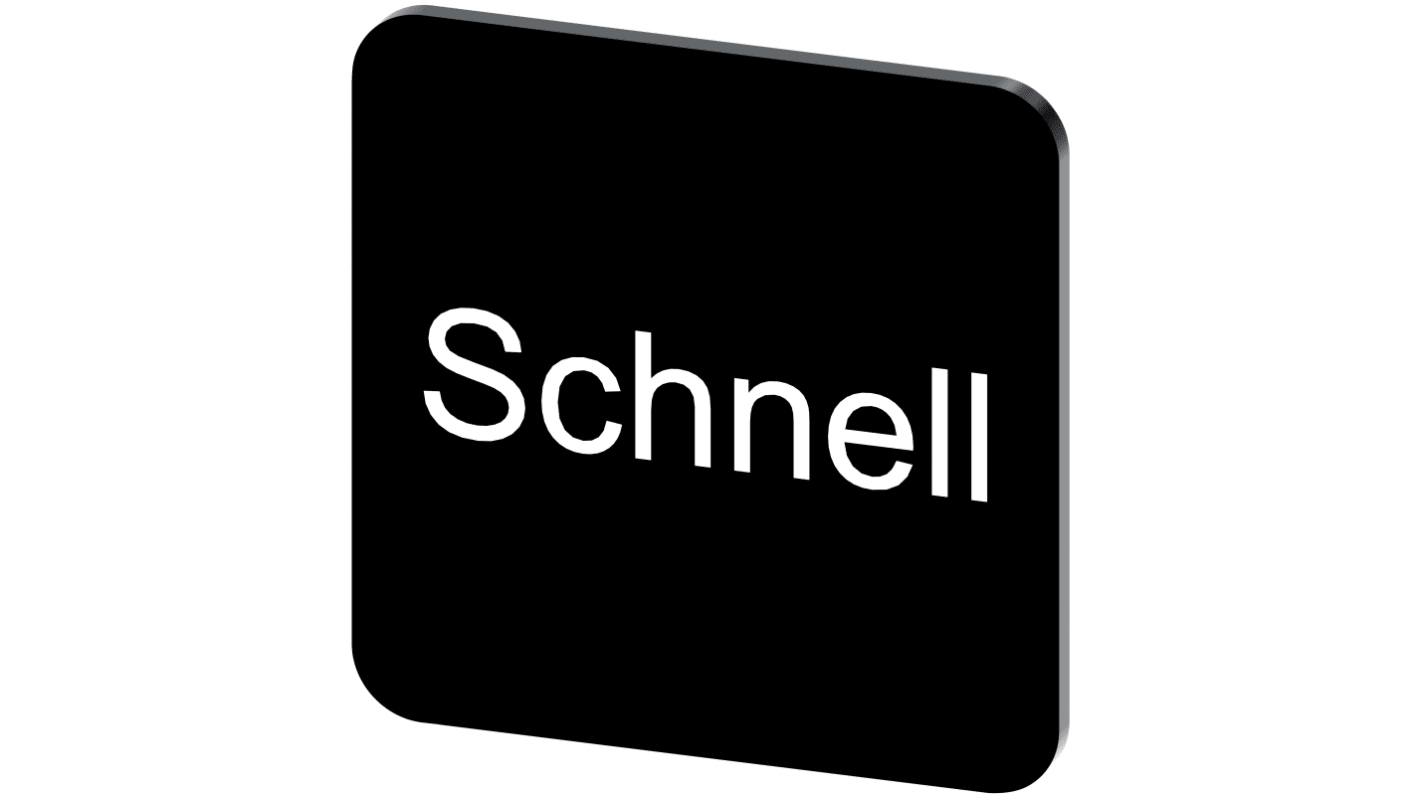 Siemens Labeling plate, Schnell