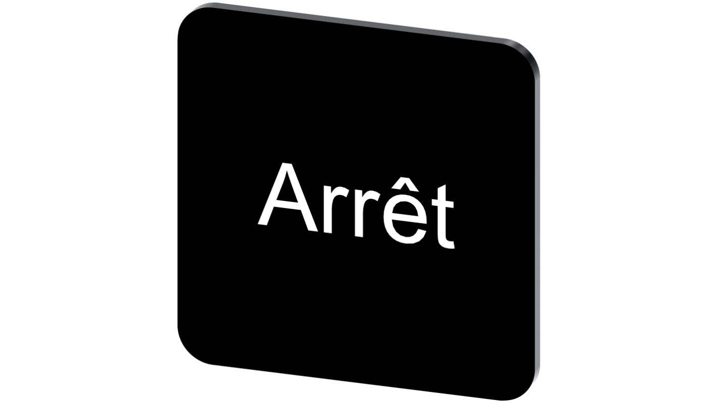 Siemens Labeling plate, Arrêt