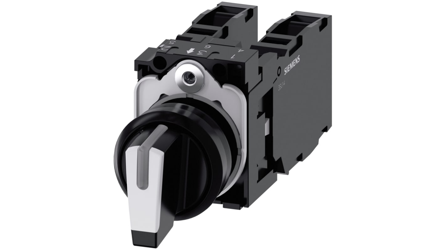 Selettore Siemens 3SU1100-2BM60-1LA0 a 3 posizioni