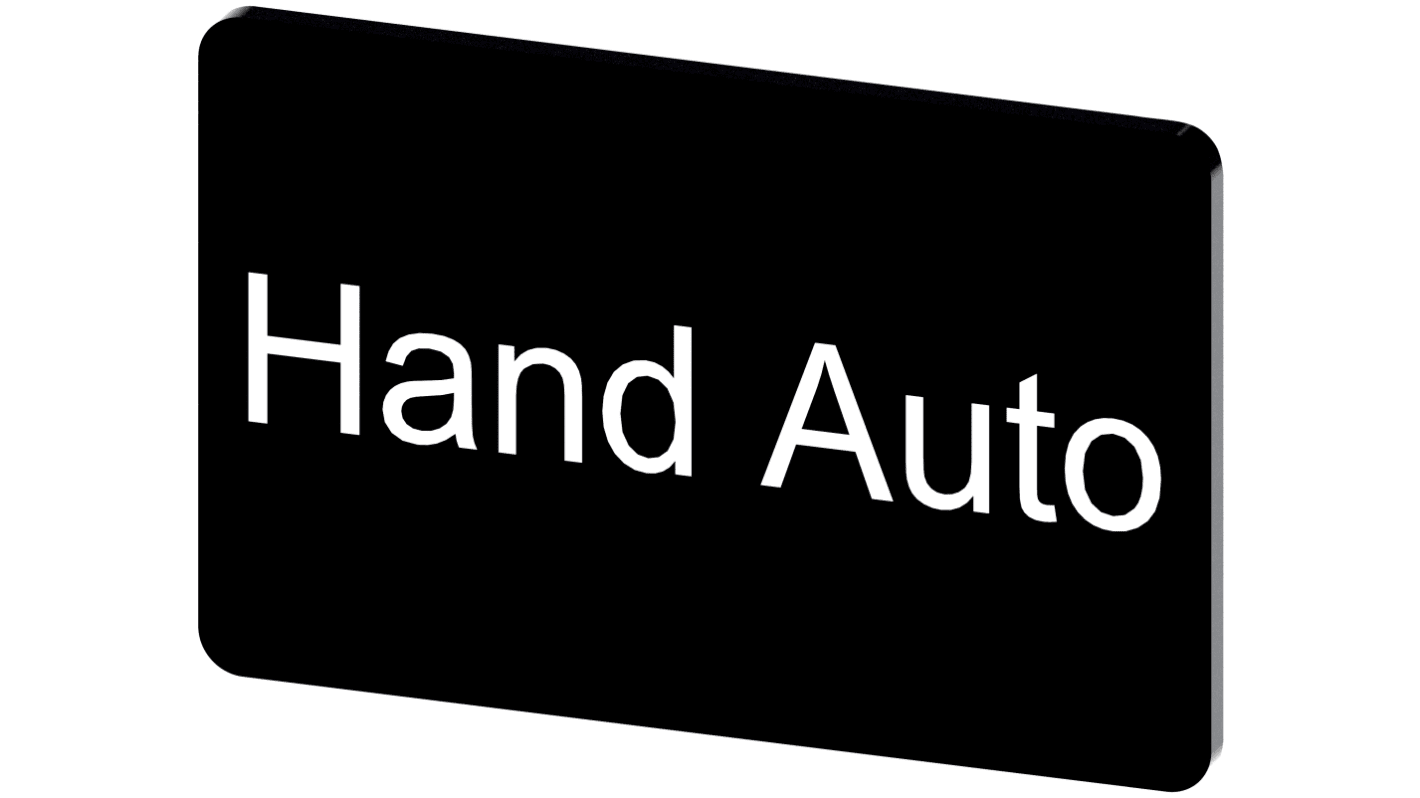Siemens 按钮标识牌 标签板, "Hand - Auto"文字, SIRIUS ACT 3SU19系列