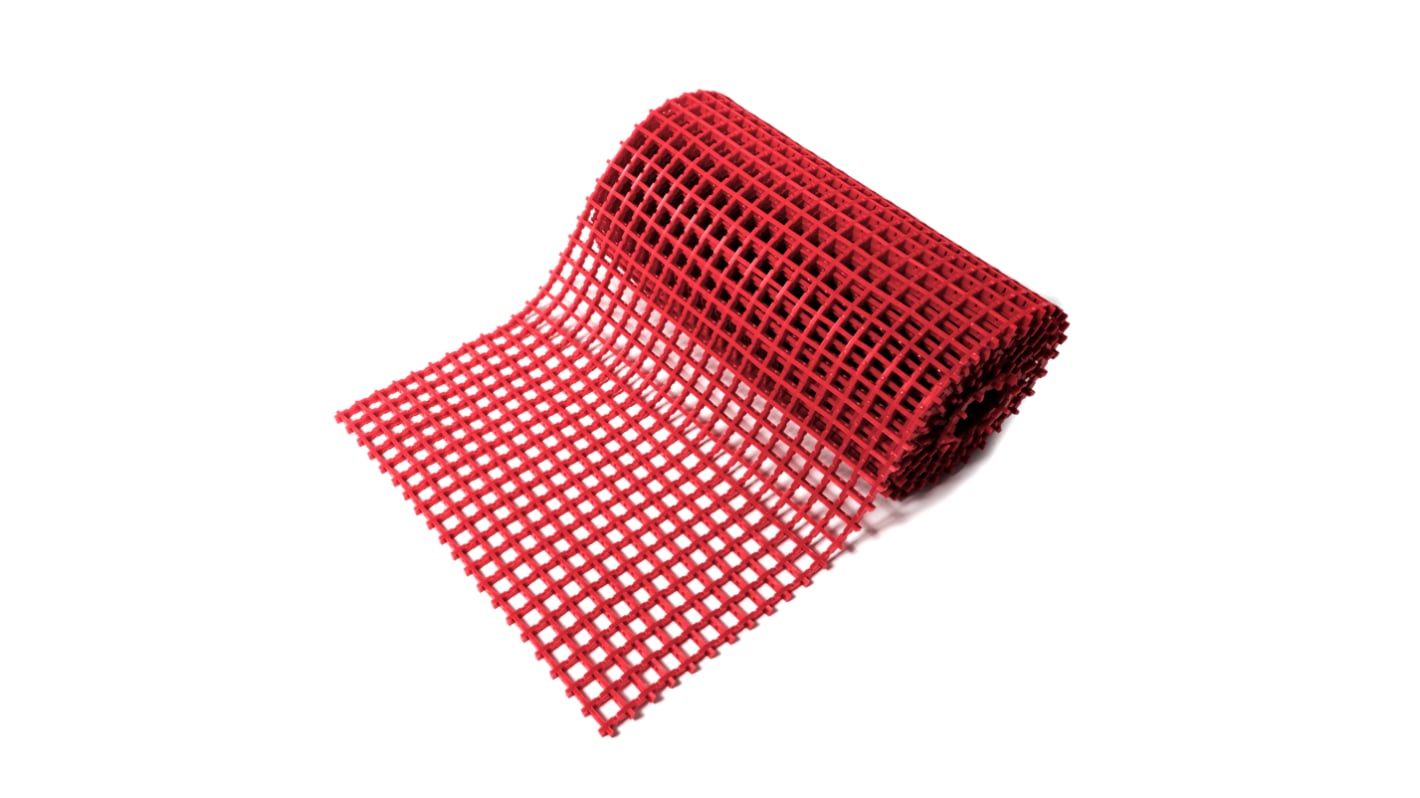 Tappetino Coba Europe in PVC, 0.9m x 5m x 12mm, col. Colore rosso