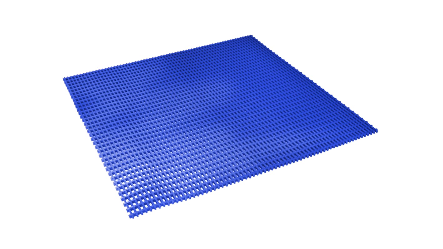 Coba Europe Blue Anti-Slip PVC Mat, Cross Ribbed Finish 5m x 0.6m x 12mm