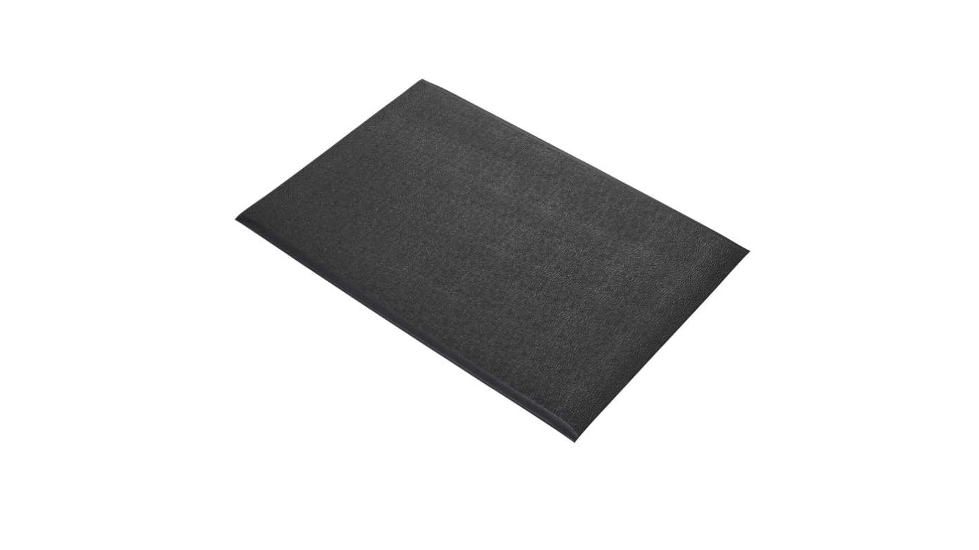 Alfombrilla antifatiga Coba Europe Orthomat de Espuma de PVC Negro, 0.9m x 0.6m x 9.5mm, antidelizante