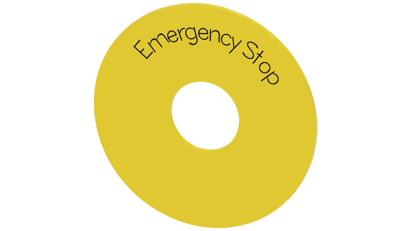 Siemens EMERGENCY STOP plate, Emergency Stop