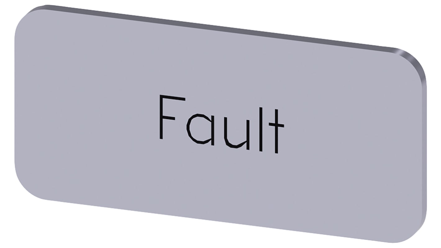 Siemens Labeling plate, Fault