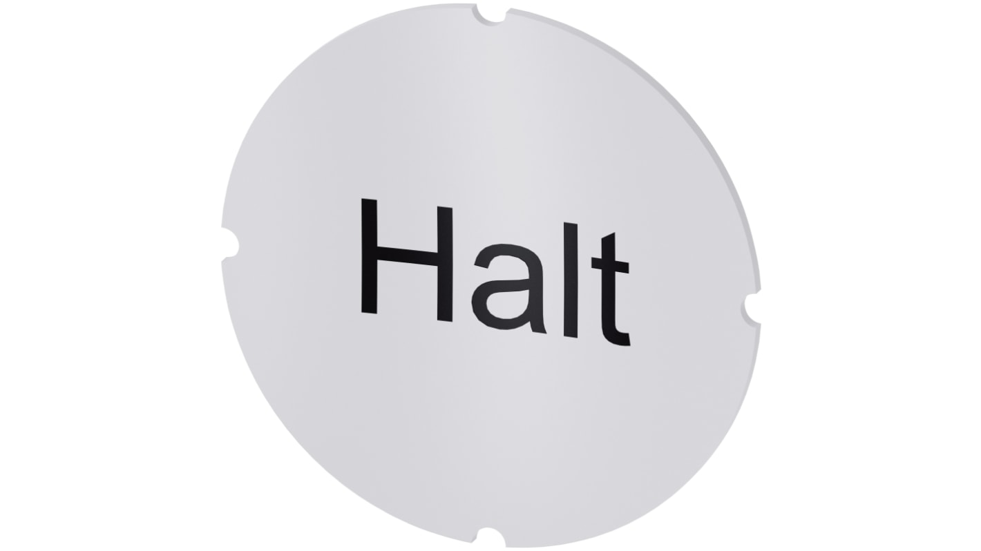 Siemens 按钮标识牌 插入标签, "Halt"文字, SIRIUS ACT 3SU19系列