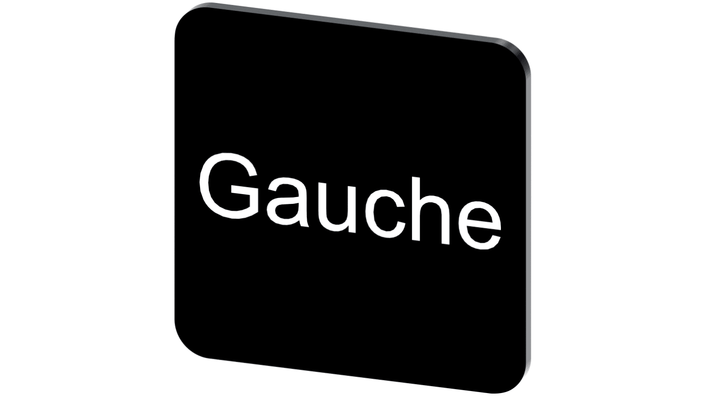 Siemens Labeling plate, Gauche