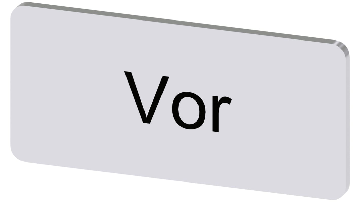 Siemens Labeling plate, Vor