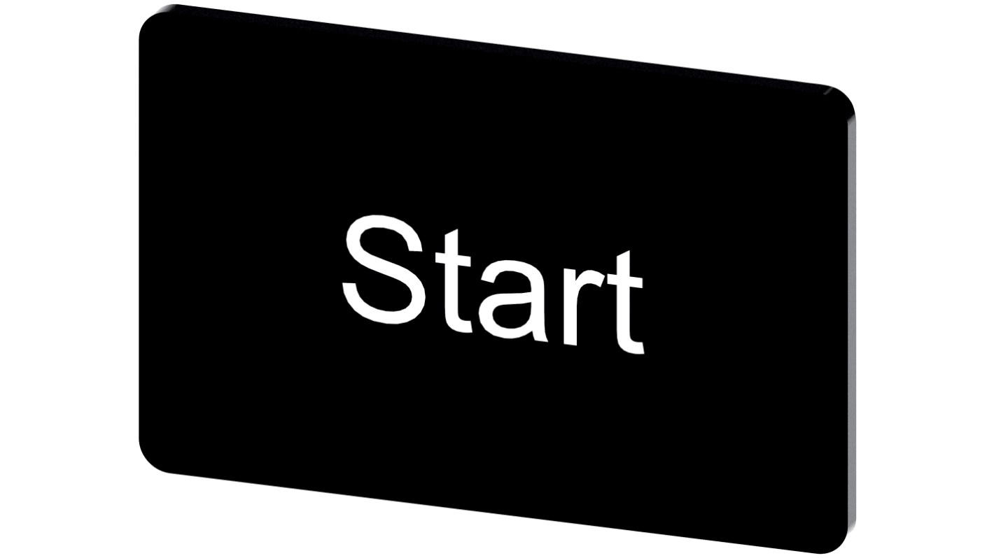Siemens Labeling plate, Start