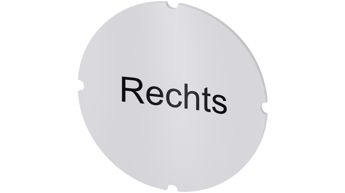 Siemens 按钮标识牌 插入标签, "Rechts"文字, SIRIUS ACT 3SU19系列