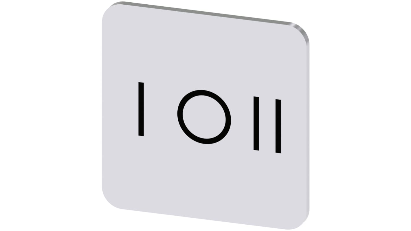 Siemens 按钮标识牌 标签板, "I - O - II"文字, SIRIUS ACT 3SU19系列