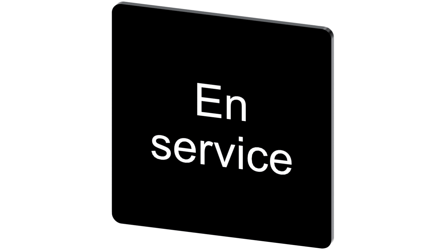 Siemens 按钮标识牌 标签板, "En service"文字, SIRIUS ACT 3SU19系列