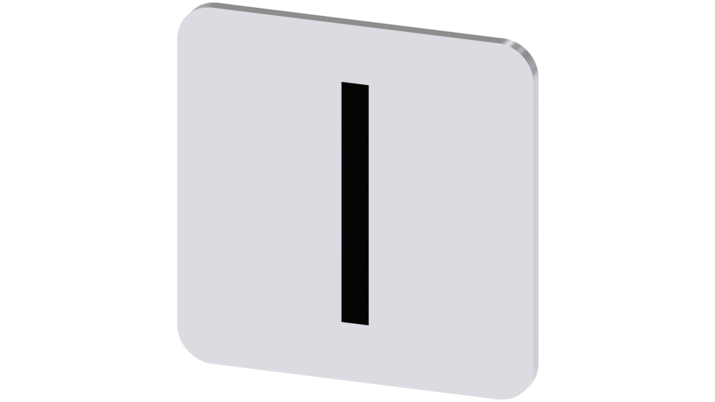 Siemens 按钮标识牌 标签板, "I"文字, SIRIUS ACT 3SU19系列
