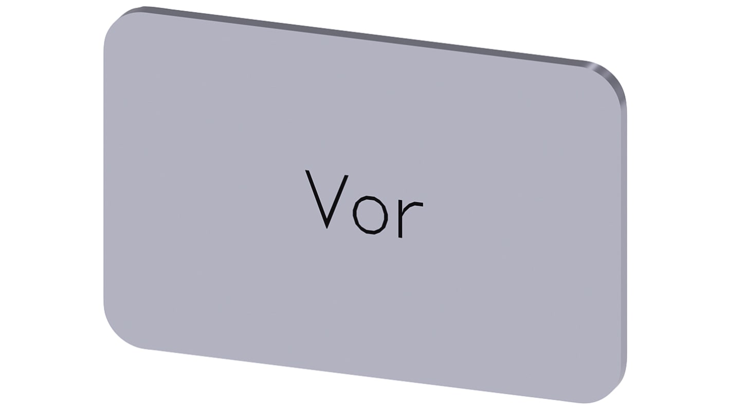 Siemens Labeling plate, Vor